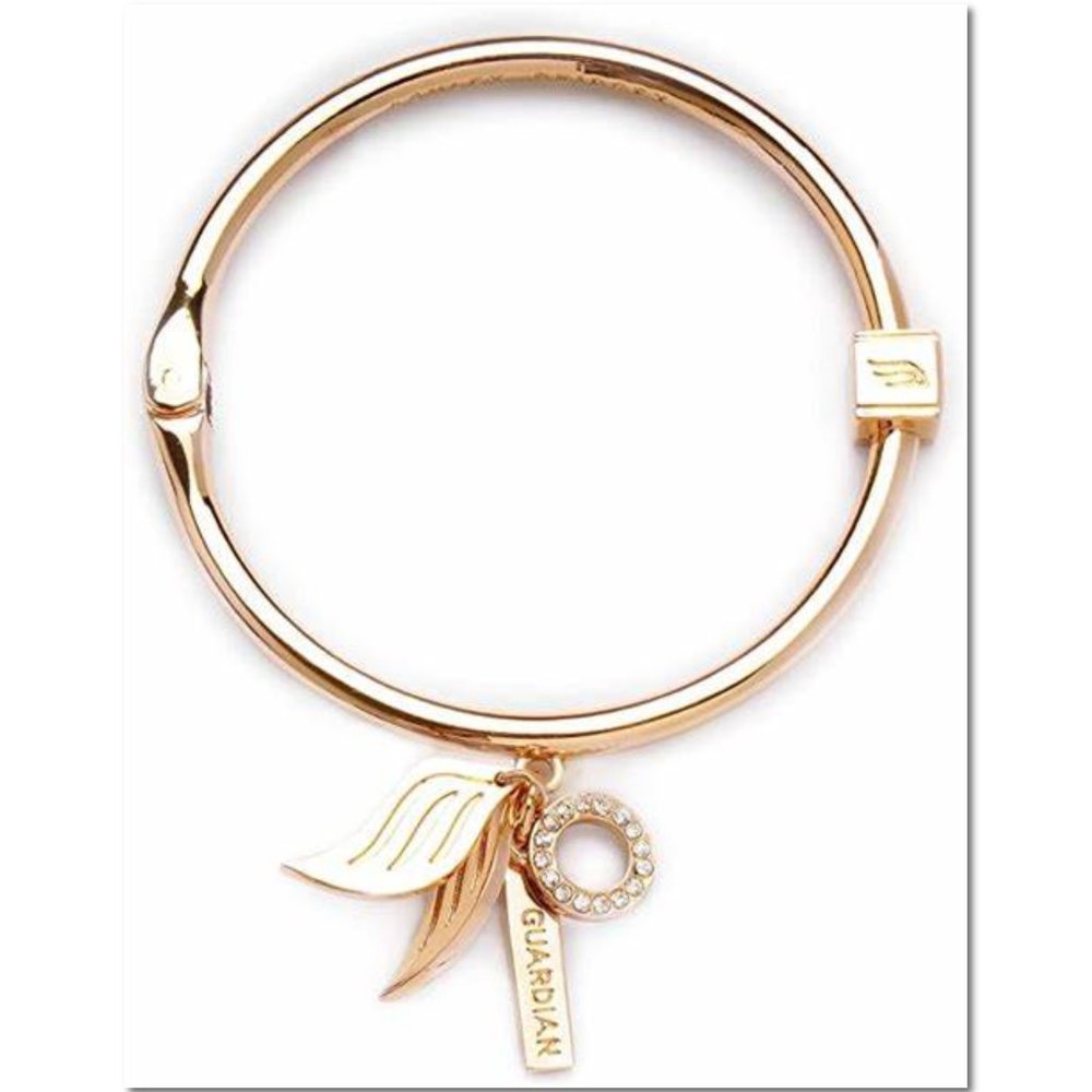 Ashley Bridget Gold Guardian Angel Hinge Bracelet EUC